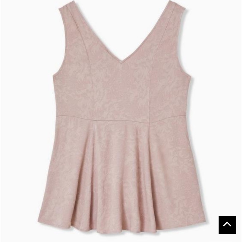 Torrid 6X Fit & Flare Jacquard Button-Front Tank
